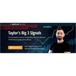 Simpler Trading - Taylor’s The Big 3 Signals ELITE (Total size: 3.24 GB Contains: 17 folders 34 files)