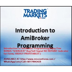 Introduction to Amibroker Programming LEARN HOW TO BACKTEST YOUR BEST TRADING IDEAS IN ONE DAY - GUARANTEED!
