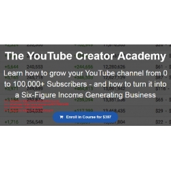 Graham Stephan - The YouTube Creator Academy (Total size: 10.32 GB Contains: 28 folders 166 files)