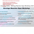 [Updated October 2023] John Pocorobba - Earnings Reaction Gaps Workshop 2023 by Ticker Monkey