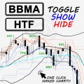 BBMA V2 HTF Toggle Show Hide Button FX Indicator PC MT4