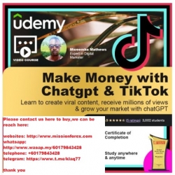 Make Money with Chatgpt A Course on Chatgpt for TikTok (Total size: 666.5 MB Contains: 1 folder 9 files)